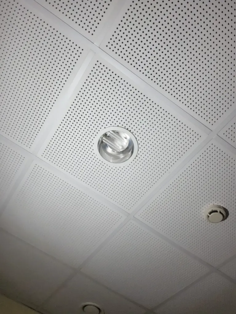 Deckeneinbauleuchte Raster rund, Halogen