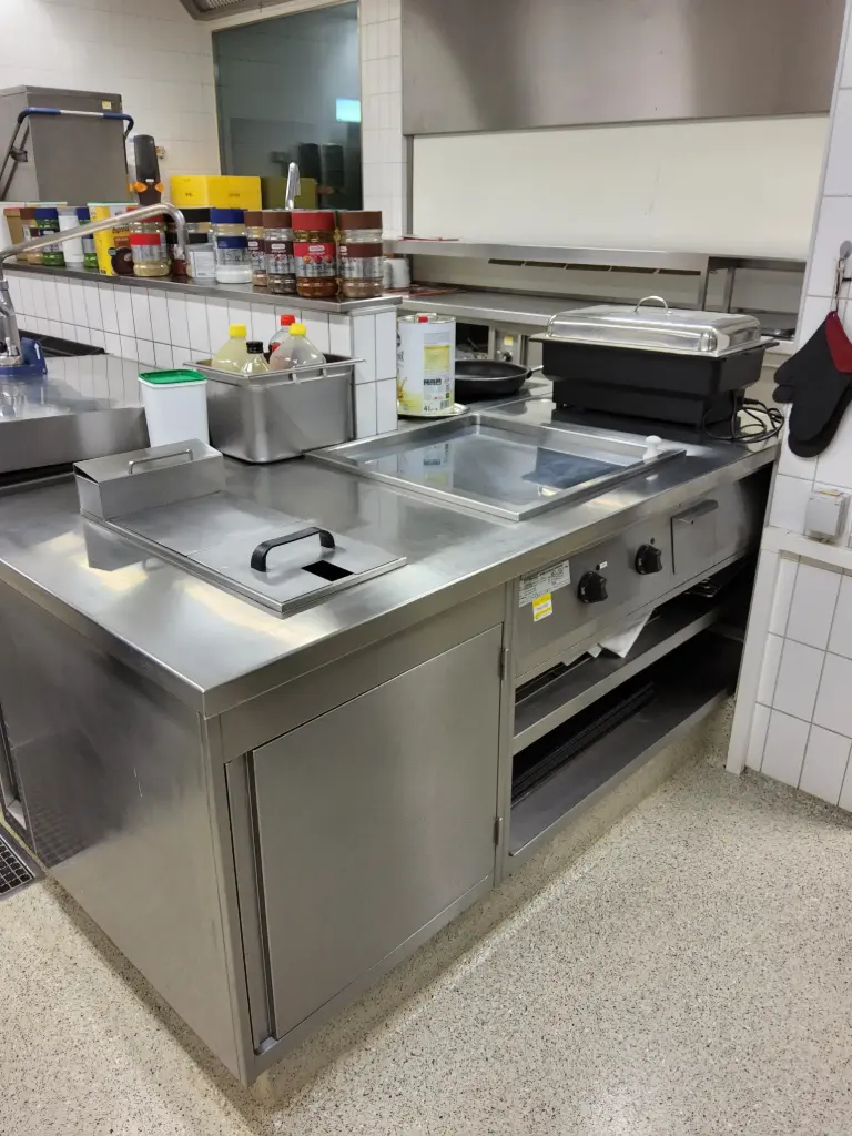 Grill- und Frittiereinheit Großküche