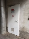 Brandschutztüre mit Lüftungsgitter