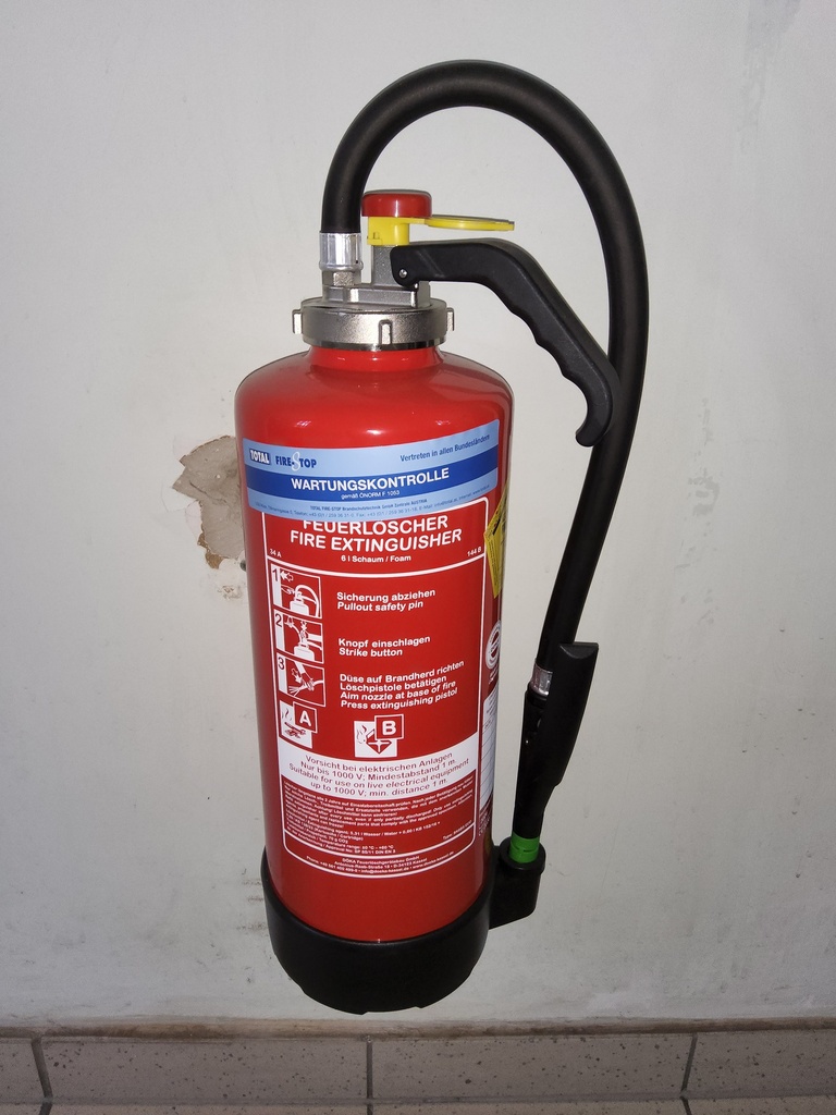 Feuerlöscher Schaum