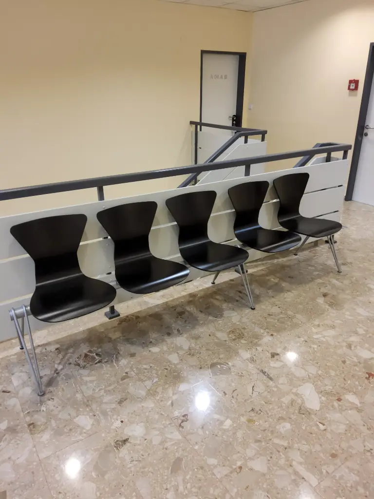 Sitzgruppe Schichtholz schwarz