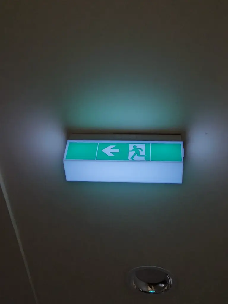 Notausgangsleuchte Deckenmontage Vintage