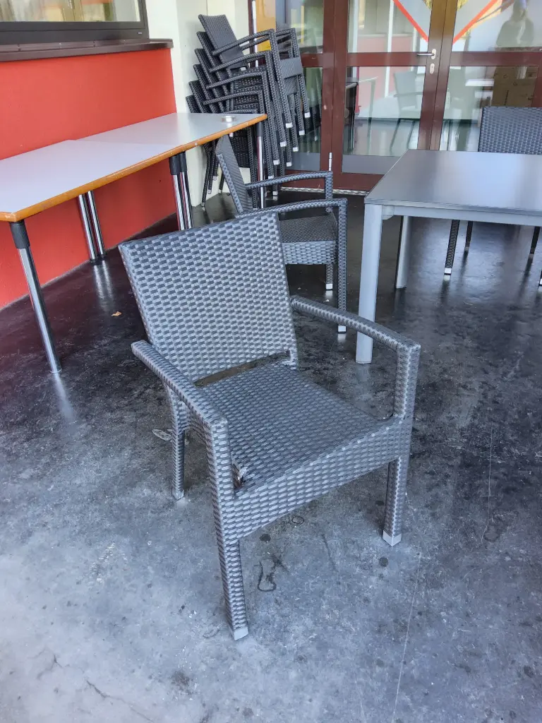 Gartensessel stapelbar Rattan