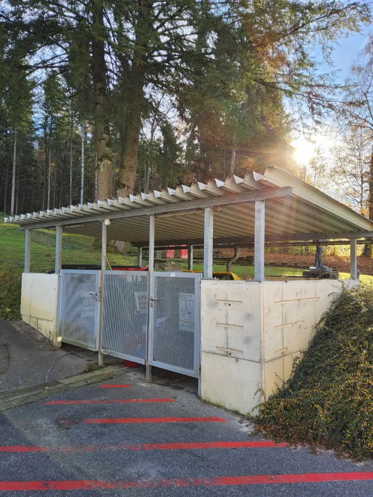 Dachkonstruktion Müllinsel