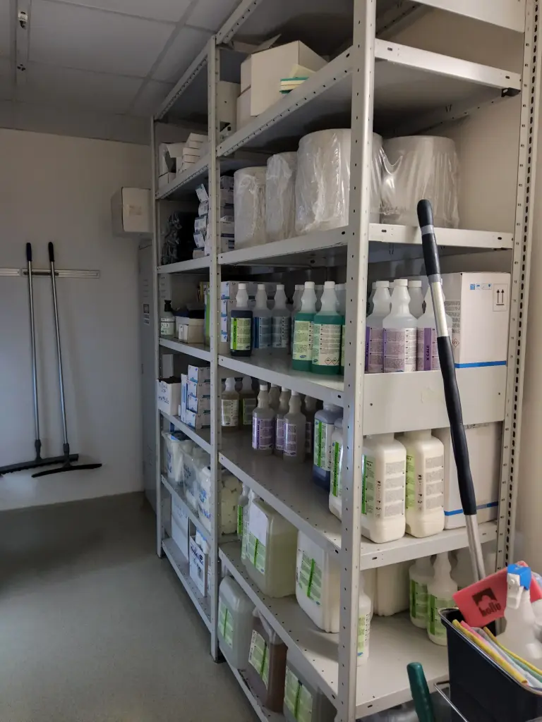 Systemregal hellgrau 205x60x250