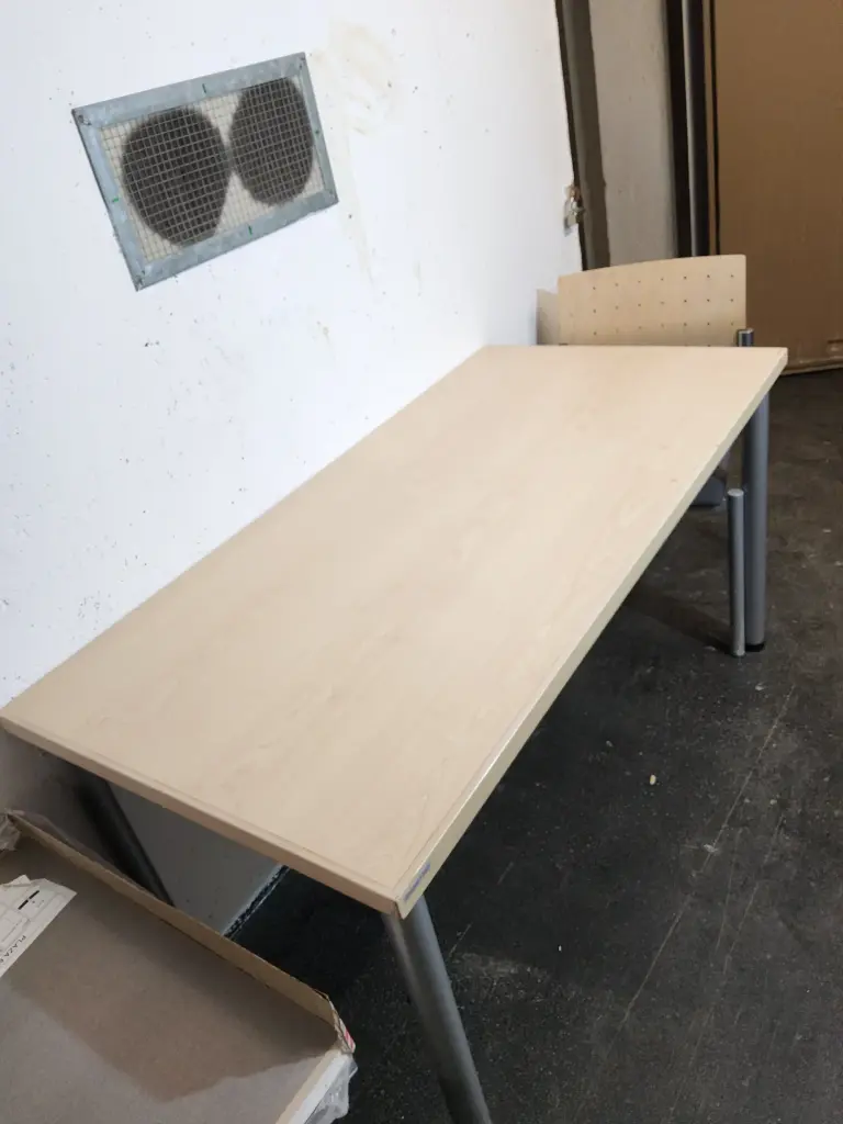 Bürotisch Birkenoptik, 140x70