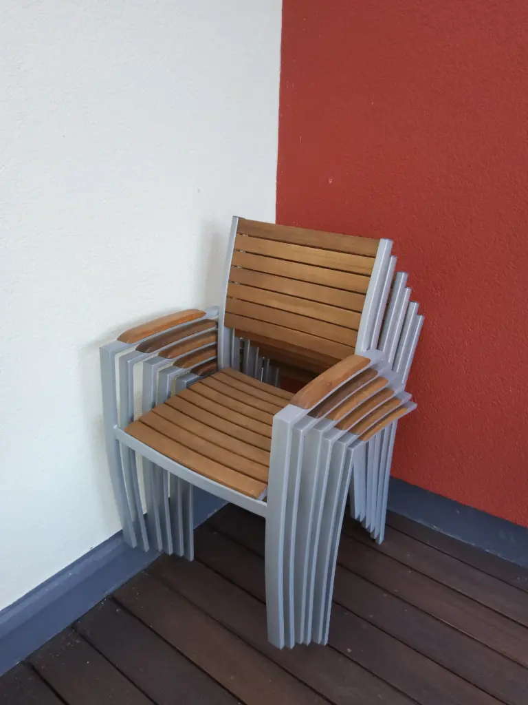 Sessel, Terassenmöbel Alu-Holz