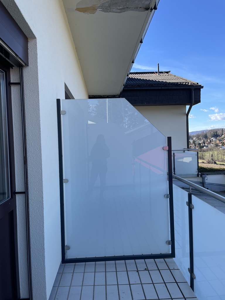 Sichtschutz Milchglas, Balkon