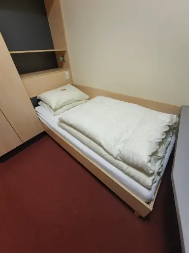 [OMAK] Einzelbett Buchenoptik, 104x204 mit Lattenrost