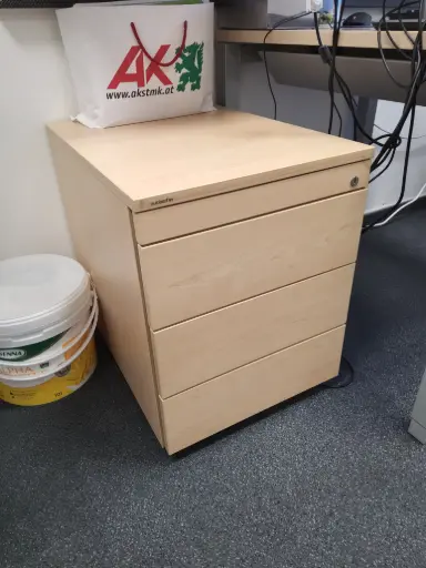 [OMAK] Rollcontainer Birkenoptik, 43x60x55,5