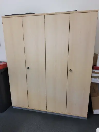 [OMAK] Büroschrank Birkenoptik, 81x195