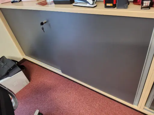 [OMAK] Büroschrank Birkenoptik, 160x82