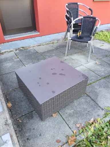 [OMAK] Gartentisch Rattan