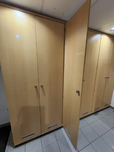 [OMAK] Büroschrank Birkenoptik, 50x60x230