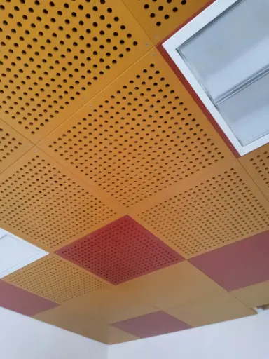 [LOOSD] Holzdecke MDF rot/gold, ganze Platten