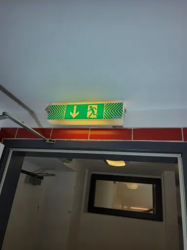 [OMAK] Notausgangsleuchte Wandmontage Vintage 