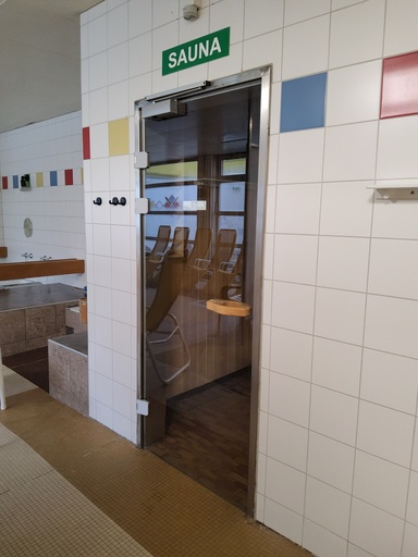 [HAHIE] Glastür Sauna